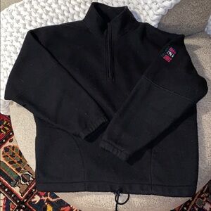 Vintage GAP Alpine Downhill Ski Heavyweight Winter Fleece 1/4 zip pullover